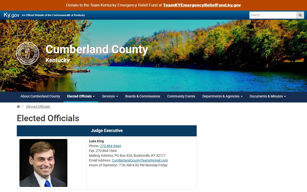 Cumberland County inmate population elected officials source