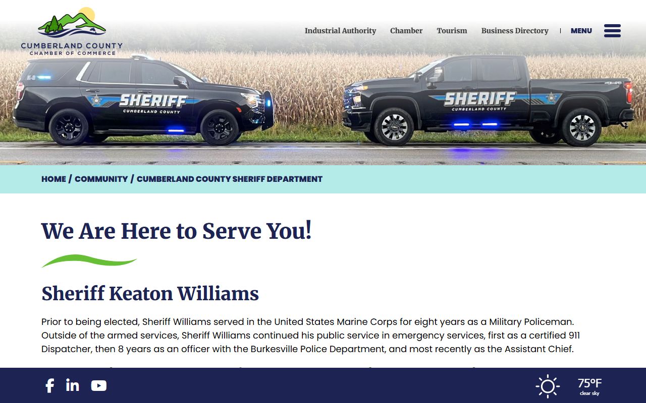 Cumberland County inmate records sheriff contact source